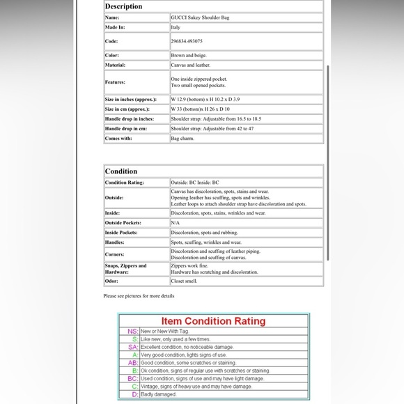 Gucci Tan and Cream Shoulder Bag - Picture 16 of 16